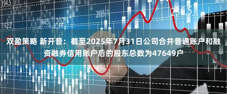 双盈策略 新开普：截至2025年7月31日公司合并普通账户和融资融券信用账户后的股东总数为47649户