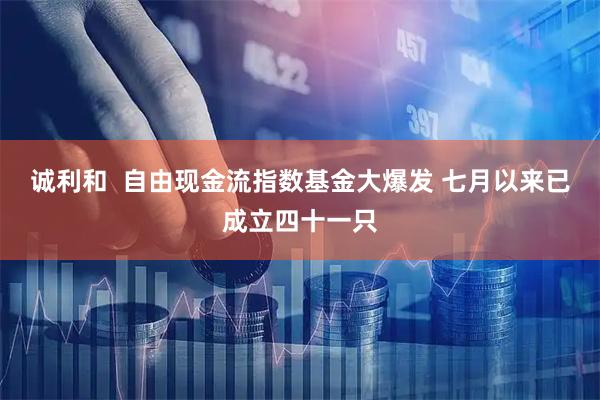 诚利和  自由现金流指数基金大爆发 七月以来已成立四十一只